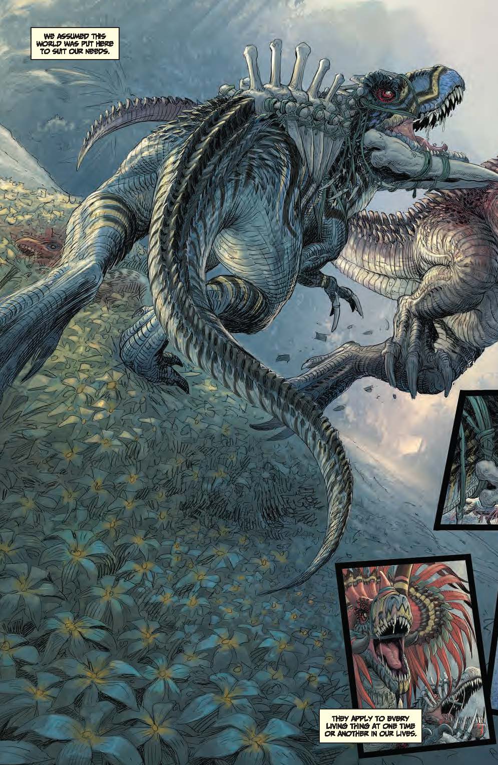aliens dinosaurs dynamite barry graphic novel comic previews morrison grant versus extended exclusive bloody disgusting sonnenfeld hc topics related