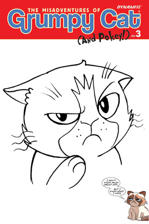 Dynamite  Grumpy  Cat  3 Ken Haeser Hand Drawn Original Art Ed