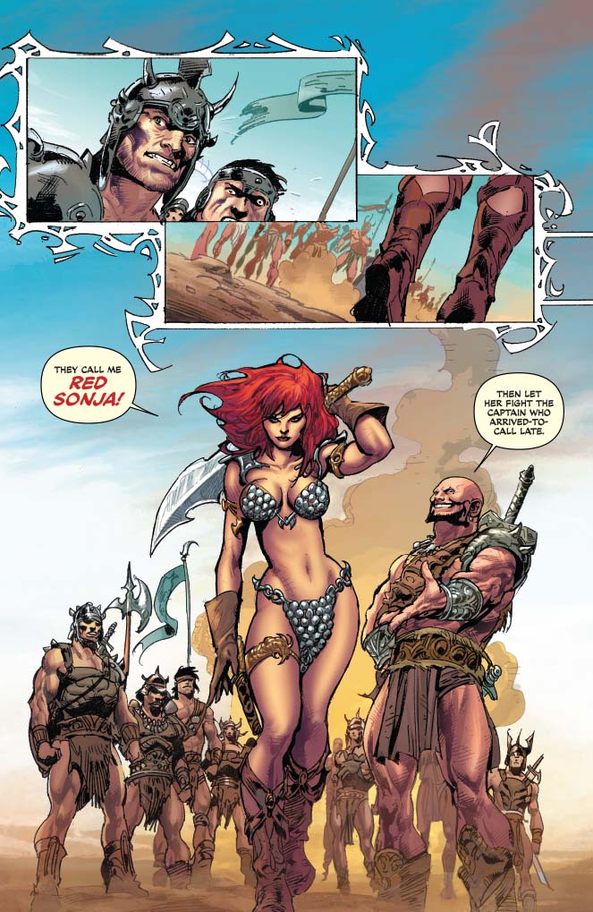 lunge chance pille Dynamite® Red Sonja / Conan: The Blood Of A God Hardcover