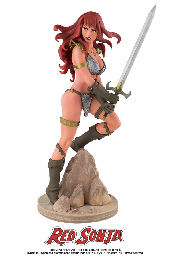 Red Sonja Women Dynamite Arthur Adams Bust Limited Black-and-White Artist Proof Edition!