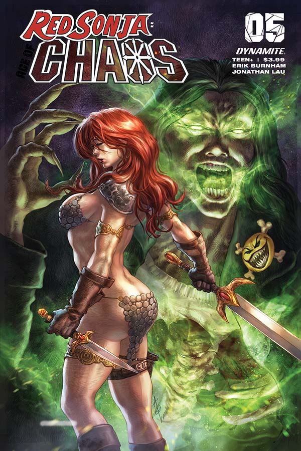 RED SONJA AGE OF CHAOS #5 CHEW 1:20 VARIANT DYNAMITE 2020 mono Cover G