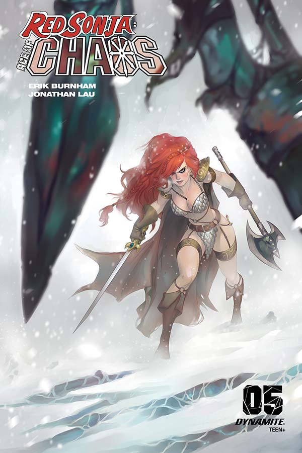 RED SONJA AGE OF CHAOS #5 CHEW 1:20 VARIANT DYNAMITE 2020 mono Cover G