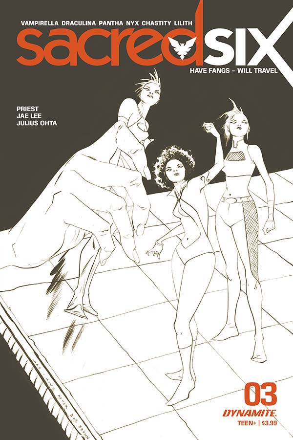 COMICS  2020 STOCK IMG SACRED SIX #3 DERRICK CHEW VAR   DYNAMITE ENT 
