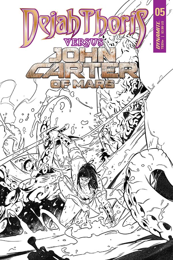 5 Variant Cover B new 2021 Dejah Thoris Versus John Carter of Mars Nr 