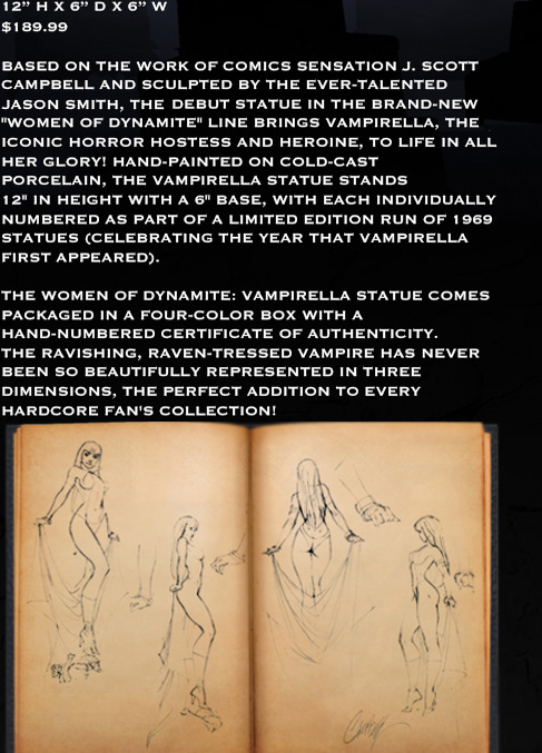 dynamite vampirella statue